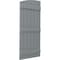 Ekena Millwork Americraft 6-Board (3 Batten) Wood Joined Board-n-Batten Shutters w/Ellipt Top, ARW401BE621X77CHH, PR ARW401BE621X77CHH - alternate 7